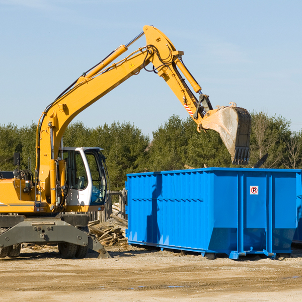 are there any restrictions on where a residential dumpster can be placed in Crockett Virginia